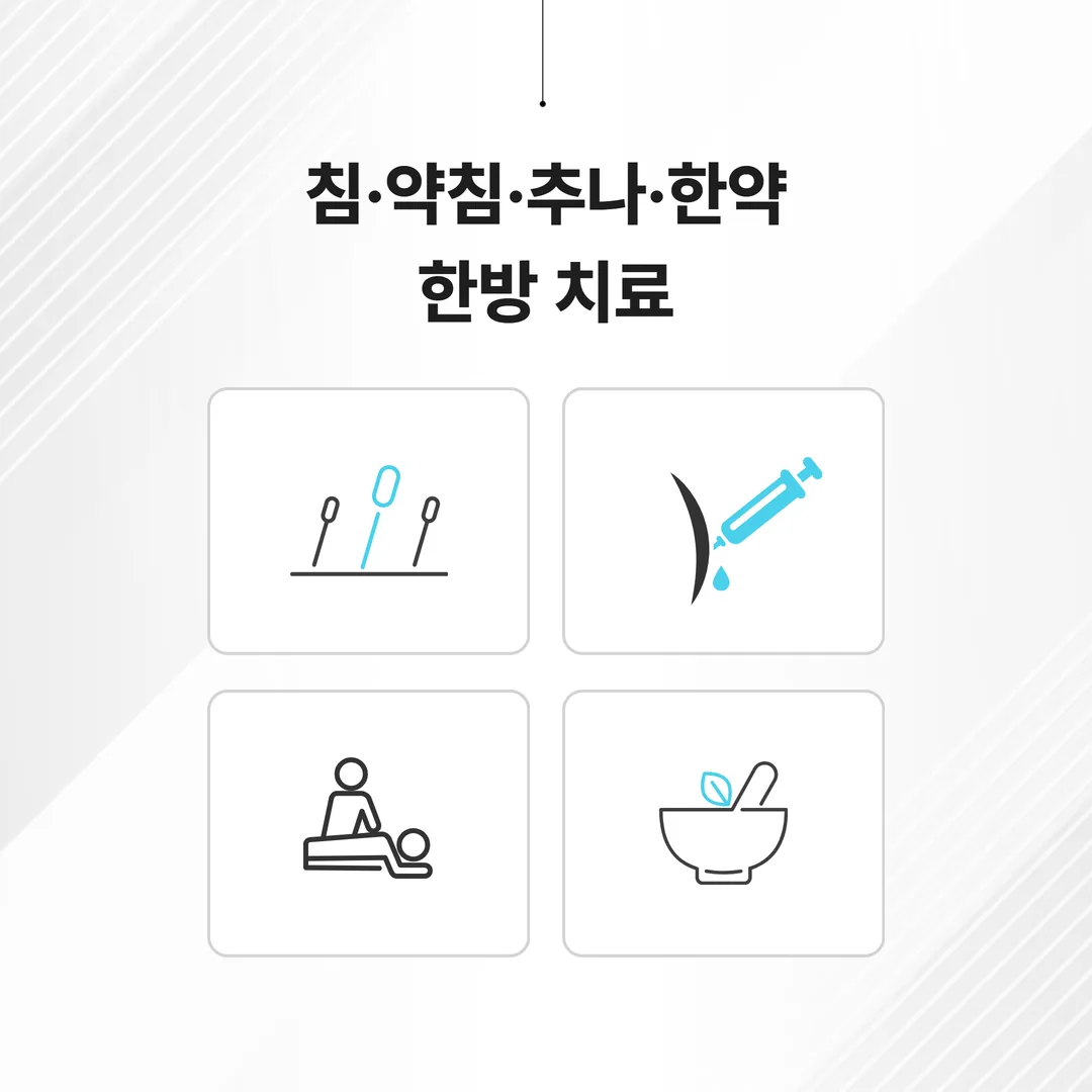 교통사고 허리 통증 침 약침 추나 한약 한방치료