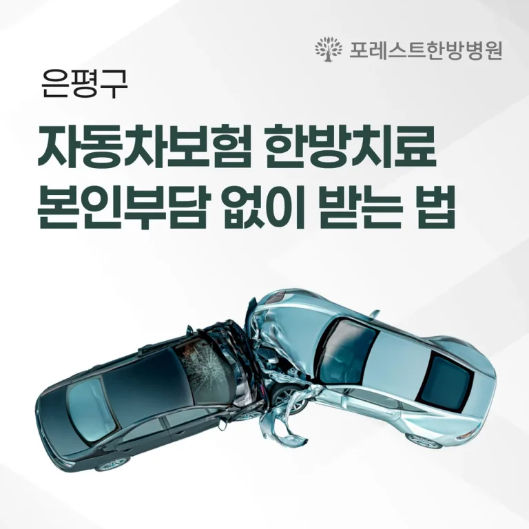 은평구 자동차보험 한방치료, 본인부담 없이 받는 법