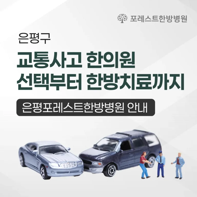 은평구 교통사고 한의원 선택부터 한방치료까지, 은평포레스트한방병원 안내