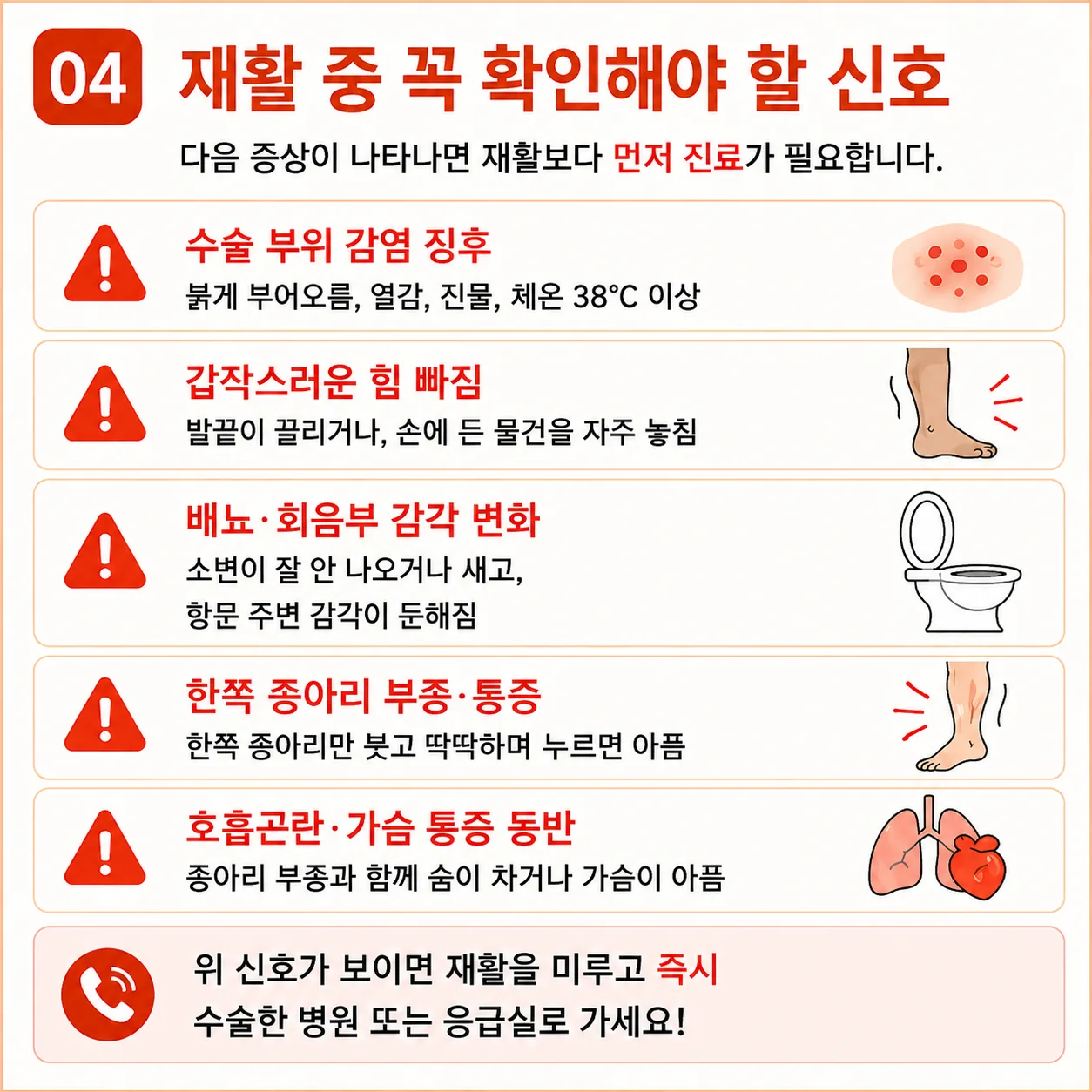 집에서 적는 수술 후 재활 기록 노트