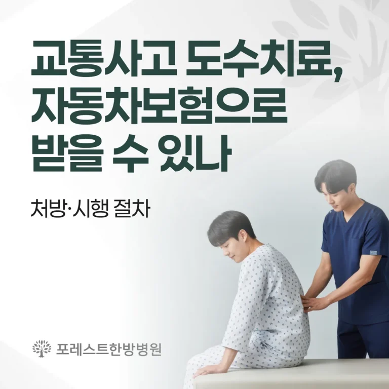 교통사고 도수치료, 자동차보험으로 받을 수 있나 — 처방·시행 절차